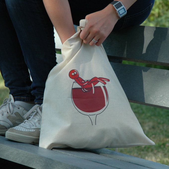 totebag verre de vin