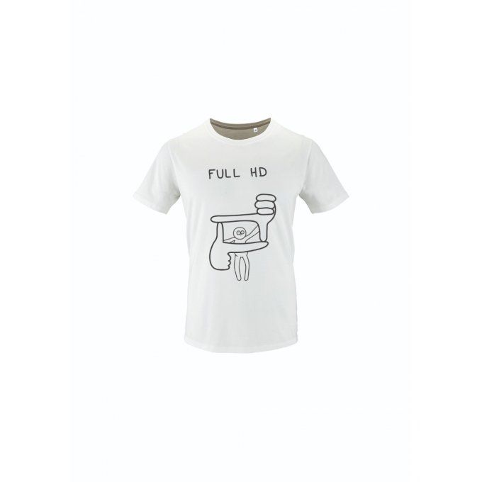 tee shirt blanc bio full hd