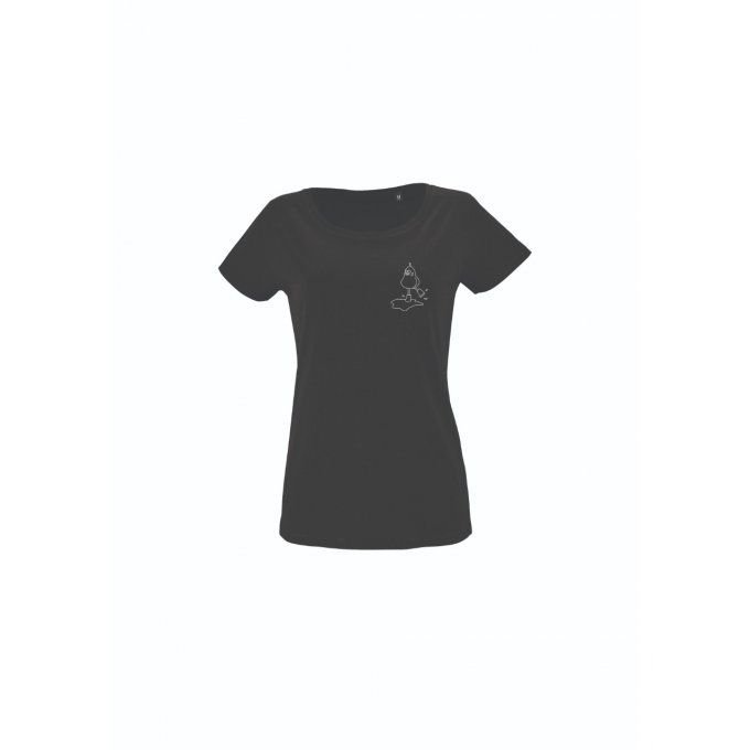 T-Shirt Noir - Poire Café